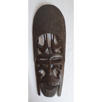 Afrikaans zwart houten masker 